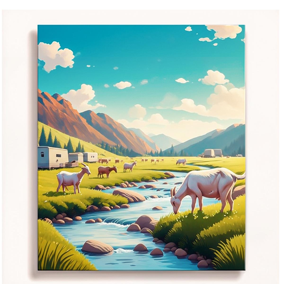 Mountain Valley Farm Paint by Numbers Kit-1