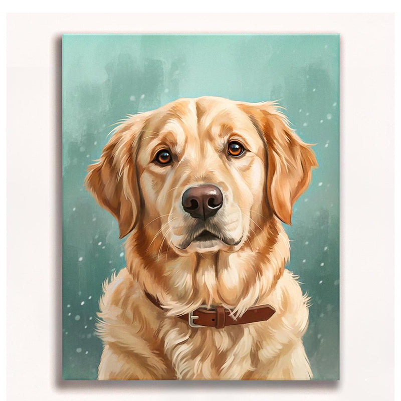 Golden Retriever Paint by Numbers Kit-zoom-