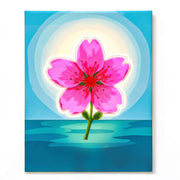 Pink Blossom on Water Paint by Numbers Kit