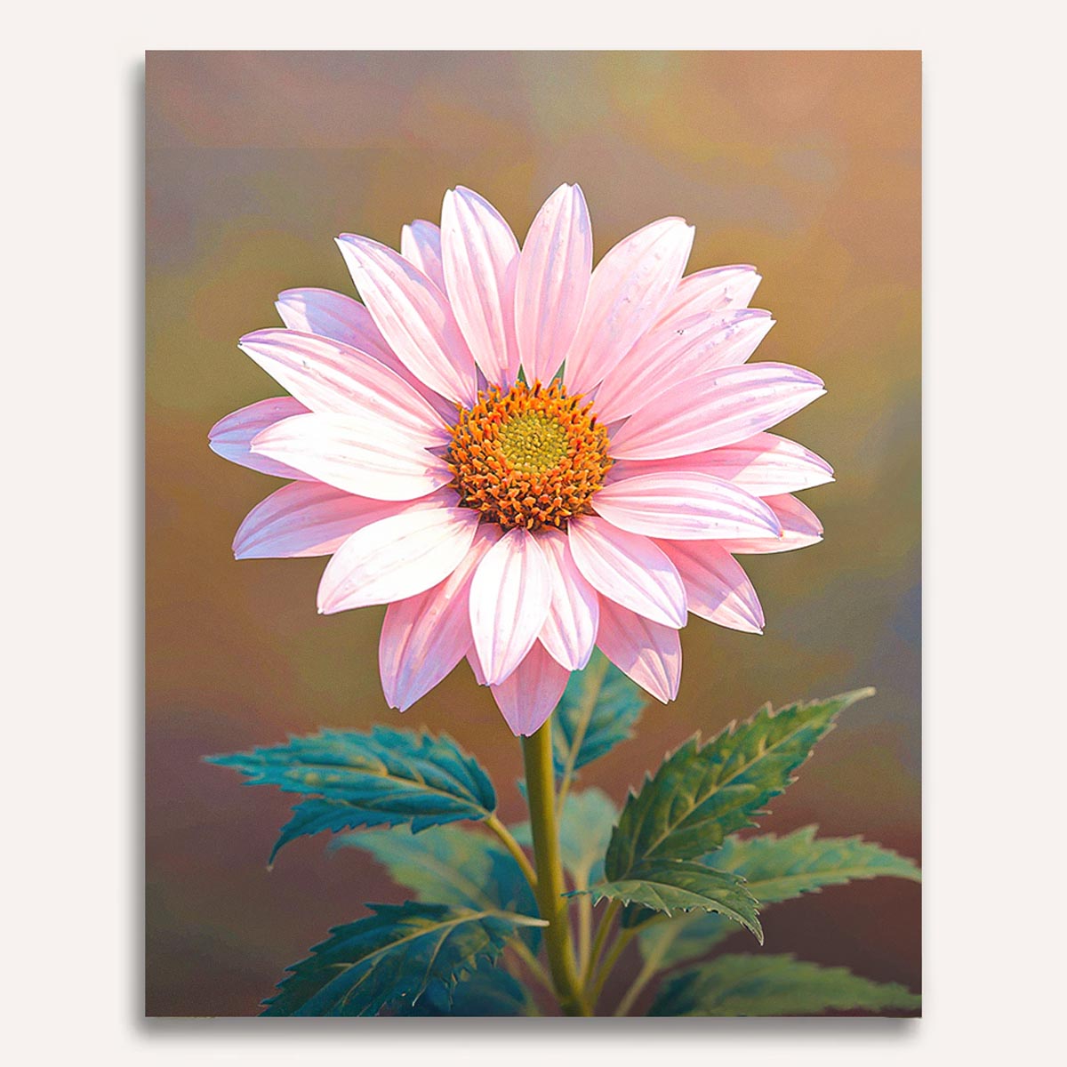 Pink Daisy Paint by Numbers Kit-1