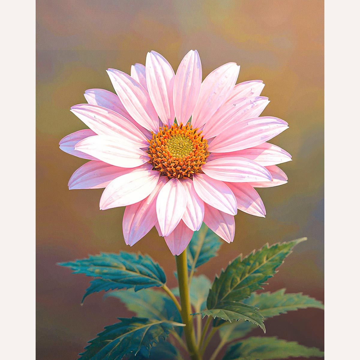 Pink Daisy Paint by Numbers Kit-zoom-2