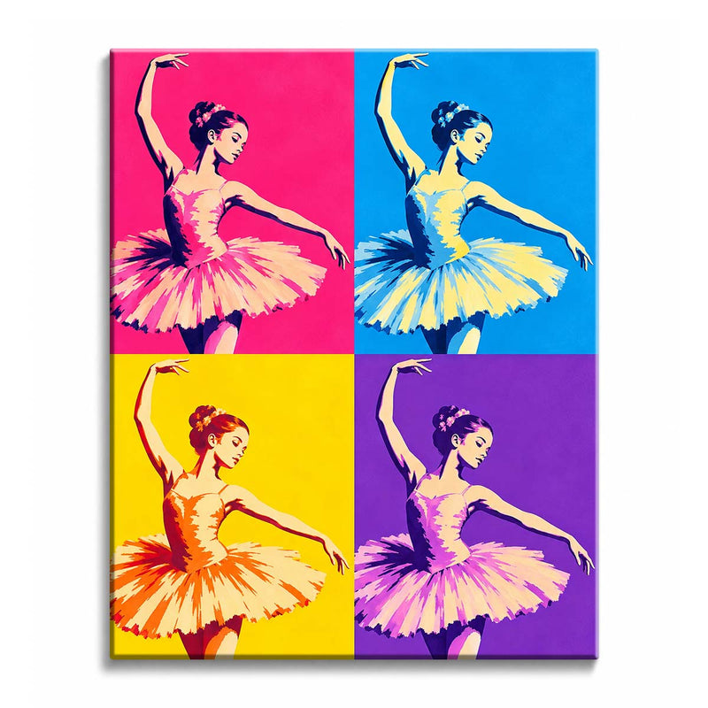Pop Art Ballerina Paint by Numbers Kit-zoom-