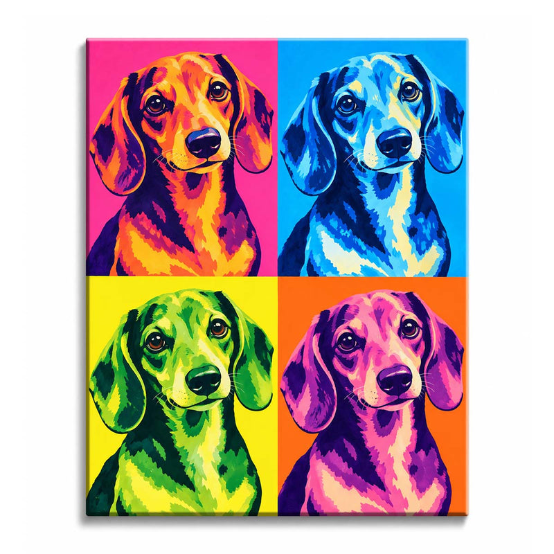 Pop Art Beagle Paint by Numbers Kit-zoom-