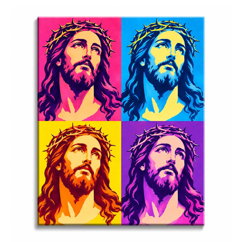 Pop Art Jesus Paint by Numbers Kit-zoom-