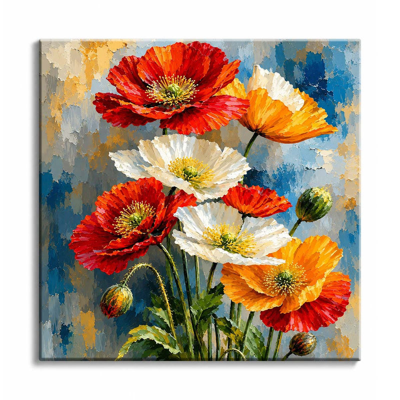 Poppies Mini Paint by Numbers Kit-zoom-