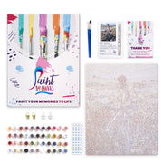 Lady with Red Umbrella Paint by Numbers Kit
