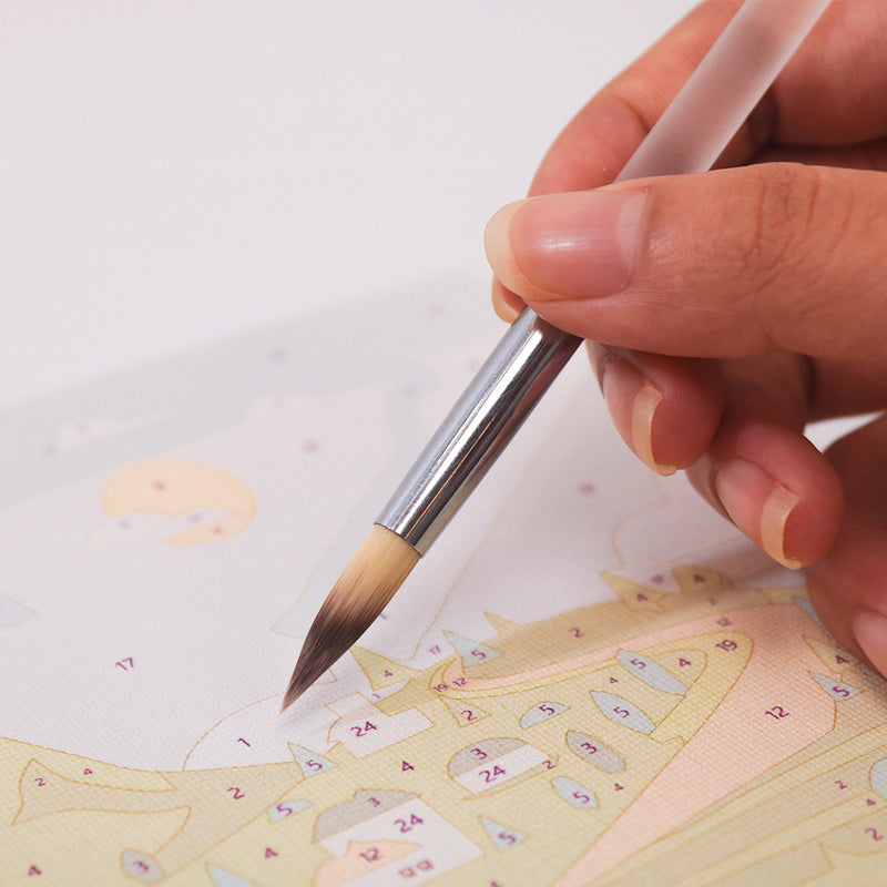 Paint by Number Brush Set – 3 Professional Brushes-zoom-