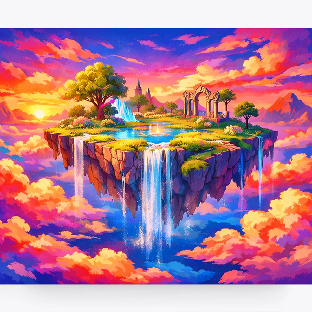 Radiant Skyfall Sanctuary Paint by Numbers Kit-zoom-2