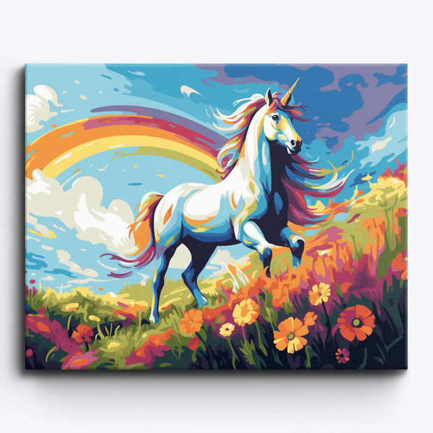 Rainbow Unicorn Paint by Numbers Kit