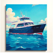 Luxury Yacht Paint by Numbers Kit