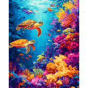 Sea Turtles Coral Reef Paint by Numbers Kit