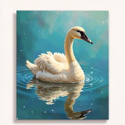 Elegant Swan on Water Paint by Numbers Kit