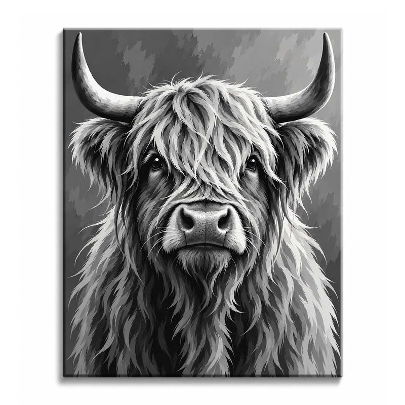 Highland Cow Paint by Numbers Kit-zoom-