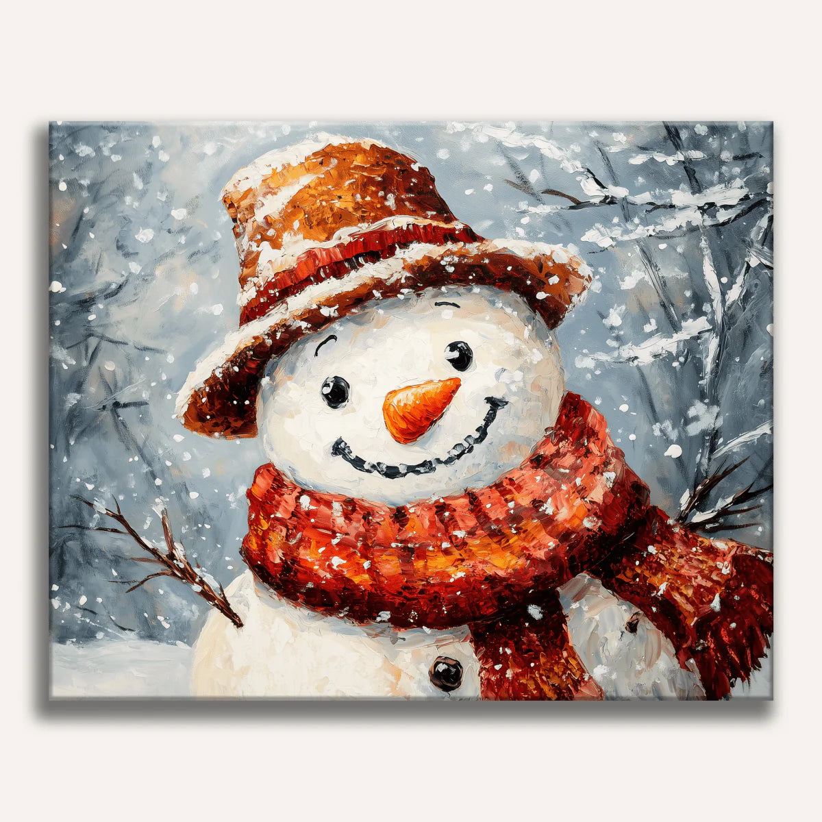 Smiling Snowman Paint by Numbers Kit-1
