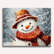 Smiling Snowman Paint by Numbers Kit