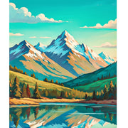 Mountain Reflection Paint by Numbers Kit