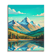 Mountain Reflection Paint by Numbers Kit