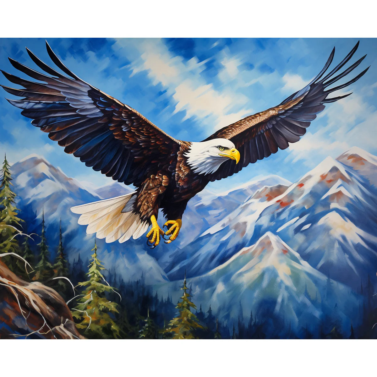 Bald Eagle Paint by Numbers Kit