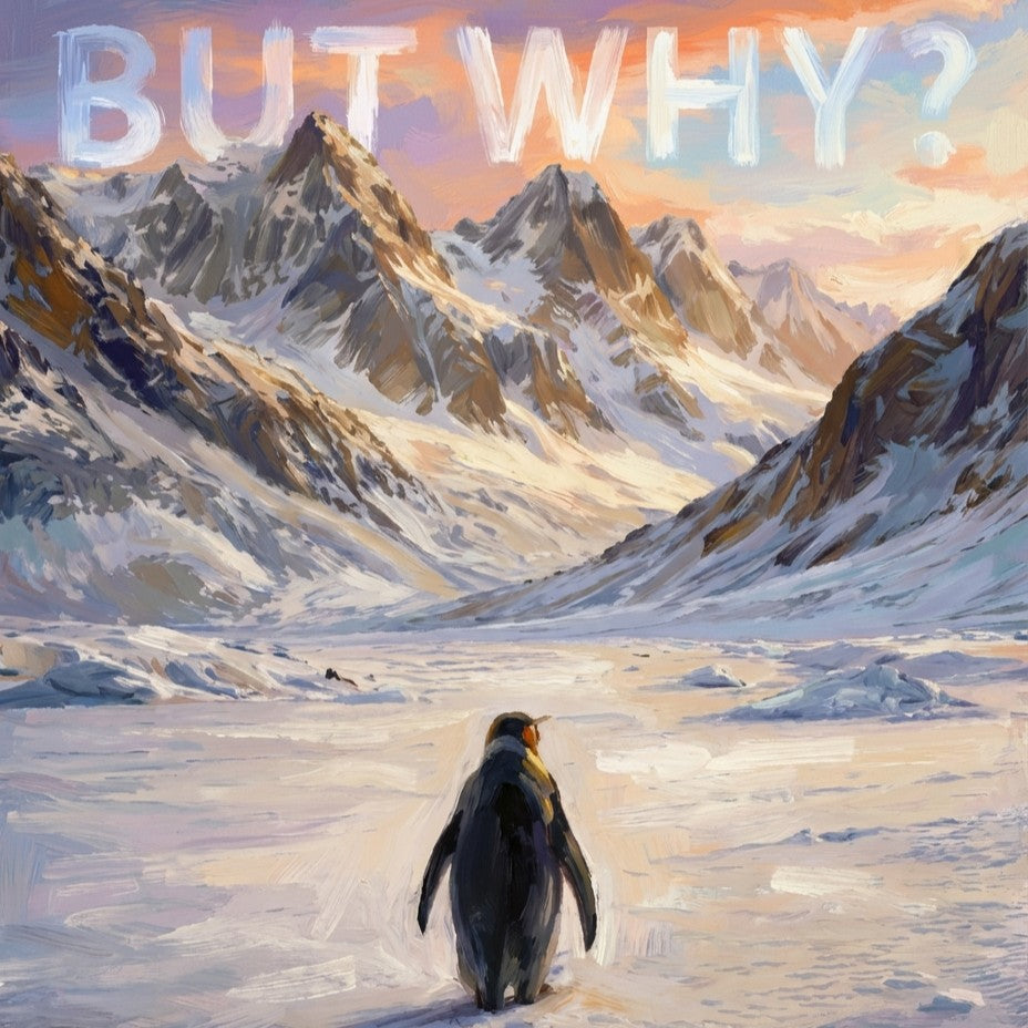 Solitary Horizon Penguin Paint by Numbers Kit-1