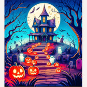 Haunted House Halloween Paint by Numbers Kit