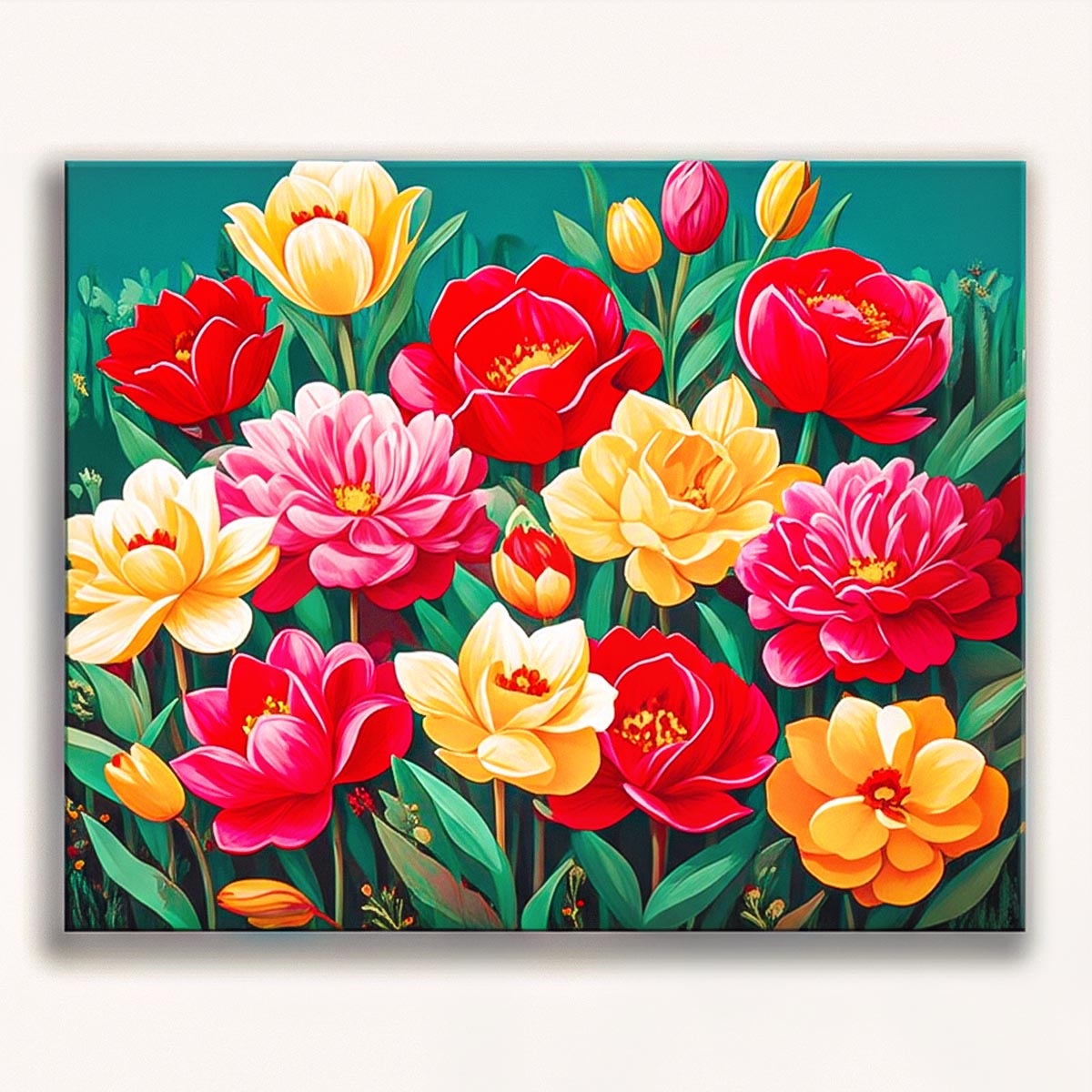 Blooming Garden Paint by Numbers Kit-1