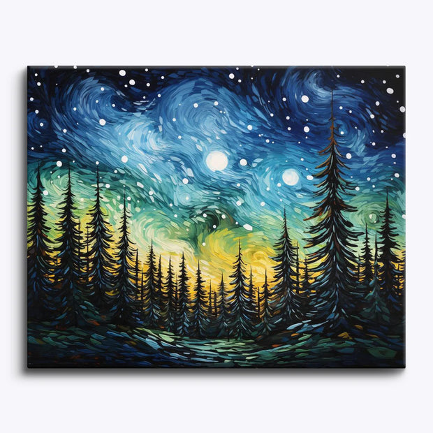 Starry Forest Paint by Numbers Kit