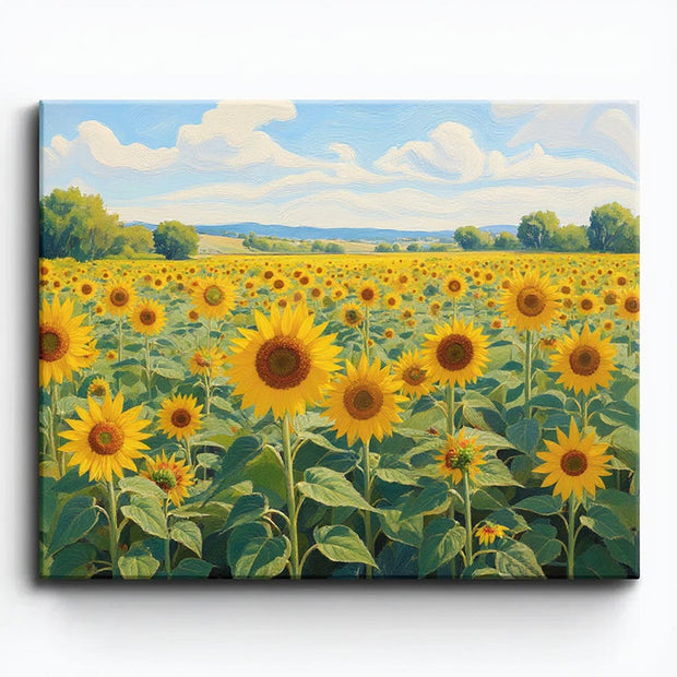 Sunflower Field Paint by Numbers Kit