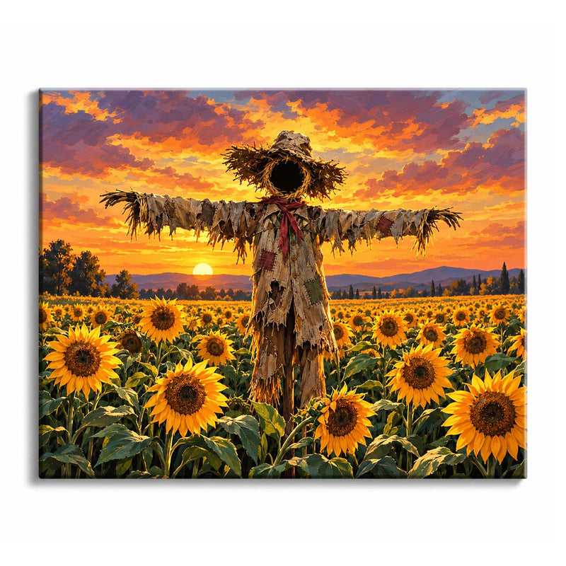 Scarecrow in the Sunflowers-zoom-