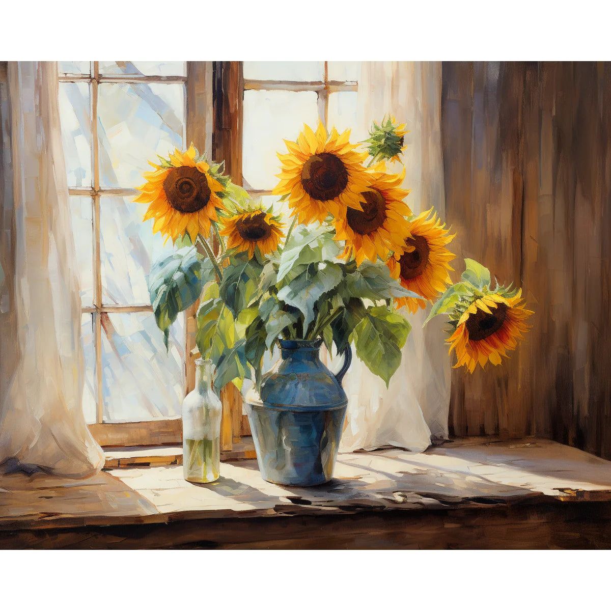 Sunflowers by the Window Paint by Numbers Kit
