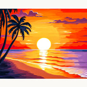 Tropical Sunset Paint by Numbers Kit