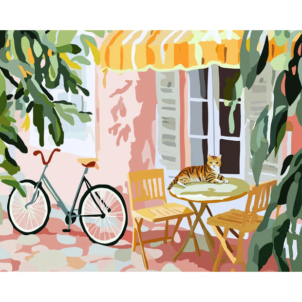 Terrace Cat Paint by Numbers Kit