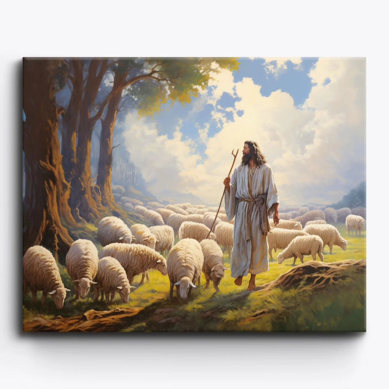 The Good Shepherd Paint by Numbers Kit-zoom-