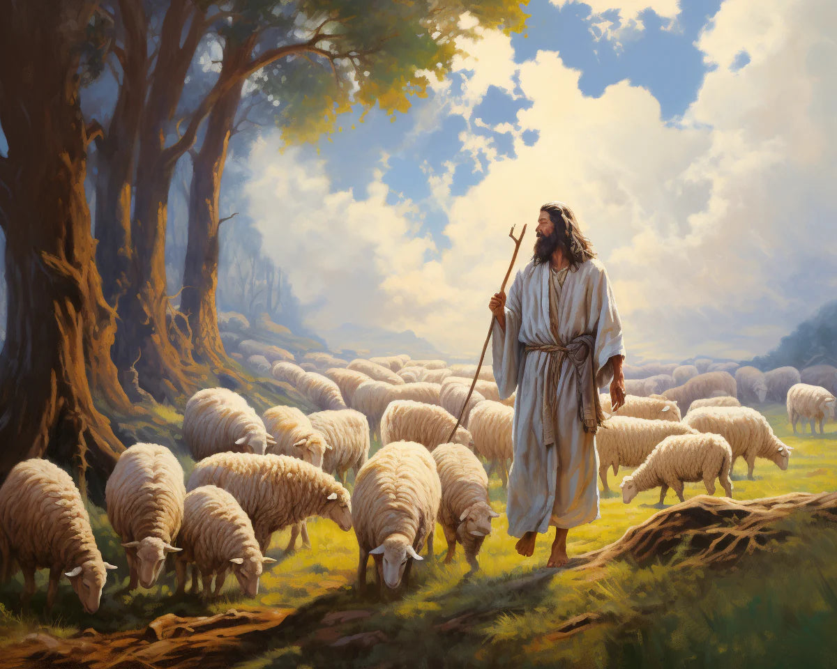 The Good Shepherd Paint by Numbers Kit-zoom-2