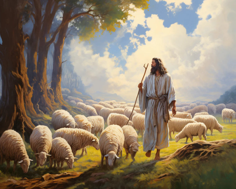 The Good Shepherd Paint by Numbers Kit-zoom-