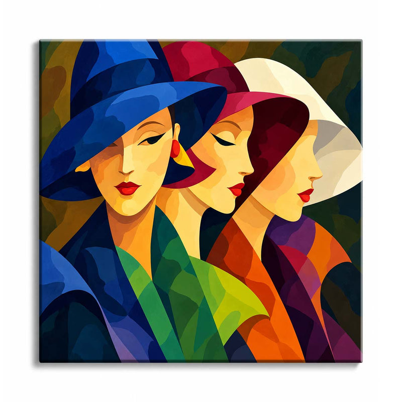 Three Women Mini Paint by Numbers Kit-zoom-