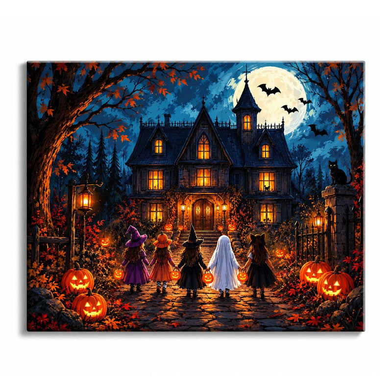 Trick or Treat at the Haunted House-zoom-