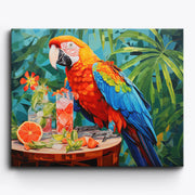 Tropical Parrot & Citrus Delight Paint by Numbers Kit