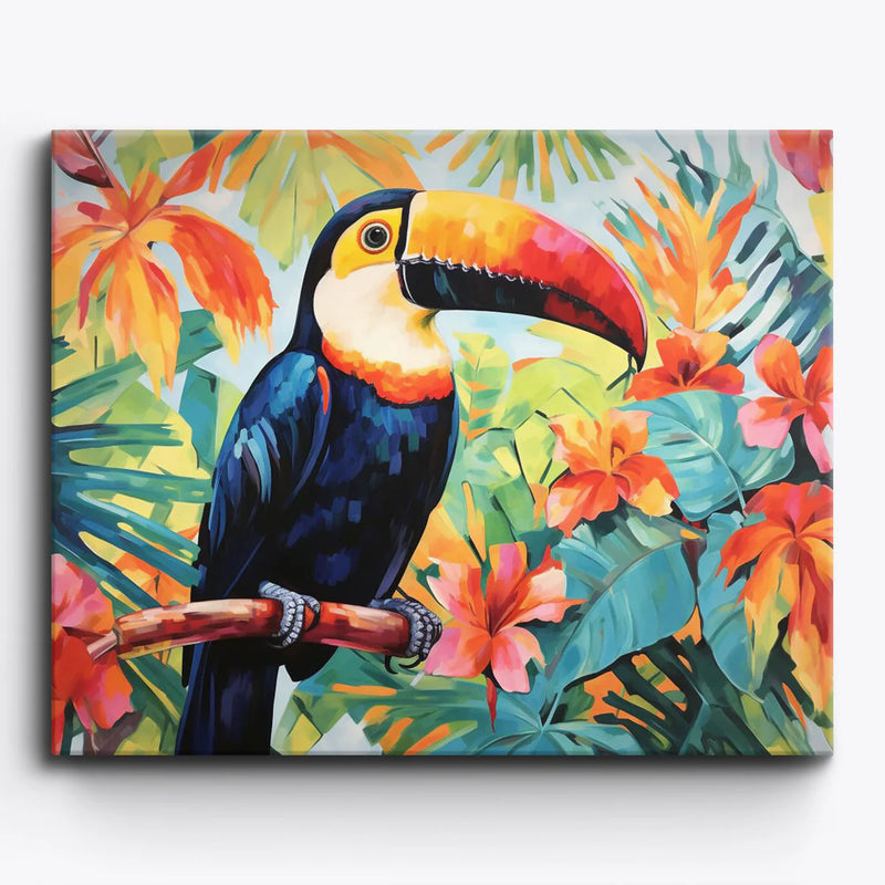 Tropical Toucan Paint by Numbers Kit-zoom-