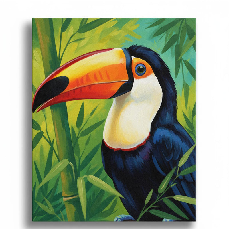 Tropical Toucan Paint by Numbers Kit-zoom-