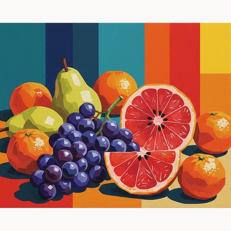 Colorful Fruit Still Life Paint by Numbers Kit-zoom-