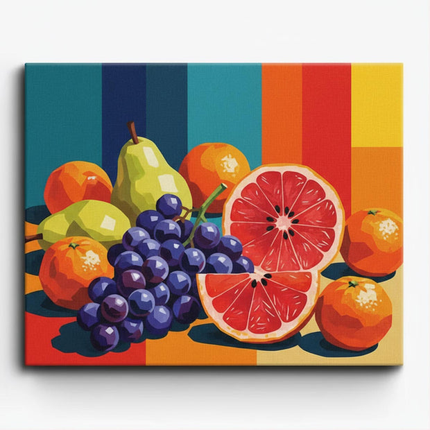 Colorful Fruit Still Life Paint by Numbers Kit