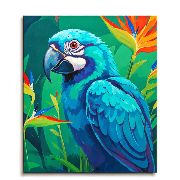 Blue Parrot Paint by Numbers Kit