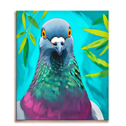 Vibrant Pigeon Portrait Paint by Numbers Kit