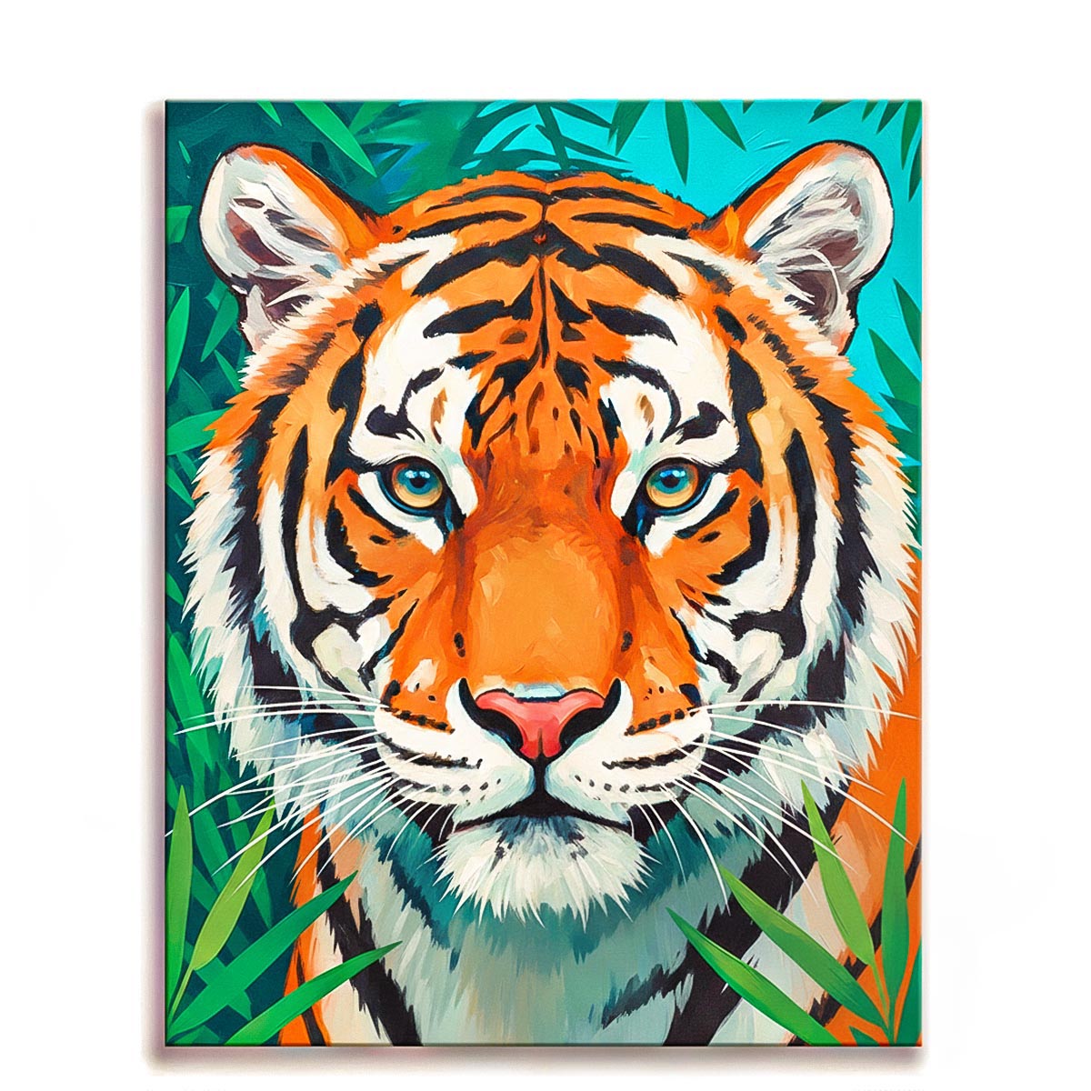 Vibrant Tiger in Jungle Paint by Numbers Kit-1