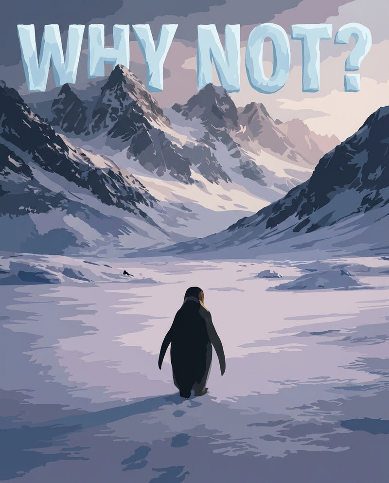 Why Not? Penguin Paint by Numbers Kit-zoom-