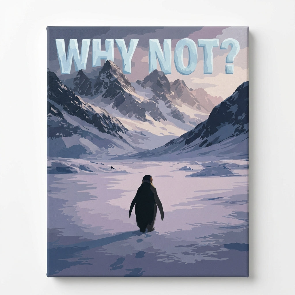 Why Not? Penguin Paint by Numbers Kit-1