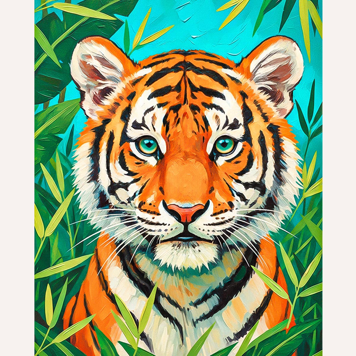 Majestic Tiger Paint by Numbers Kit-2