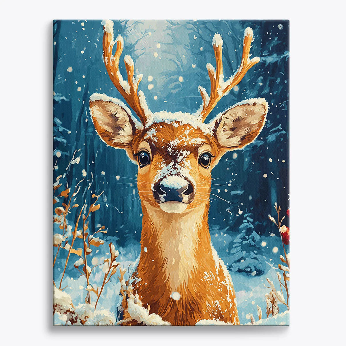 Winter Deer Paint by Numbers Kit-1