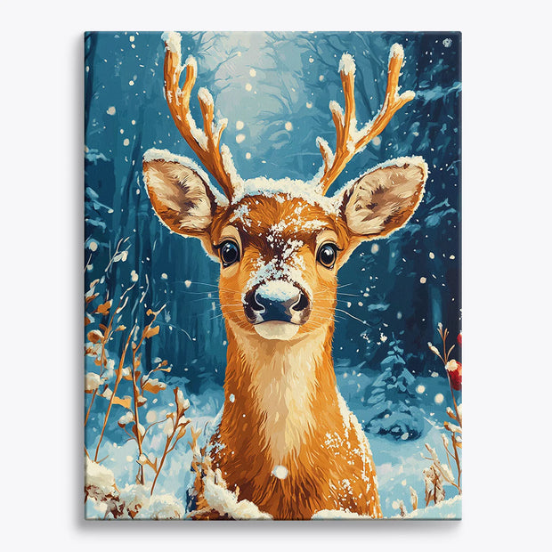 Winter Deer Paint by Numbers Kit