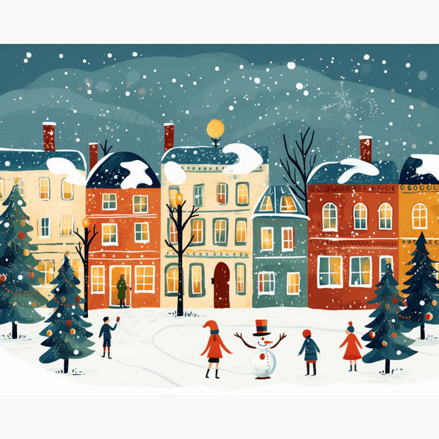 Winter Village Paint by Numbers Kit